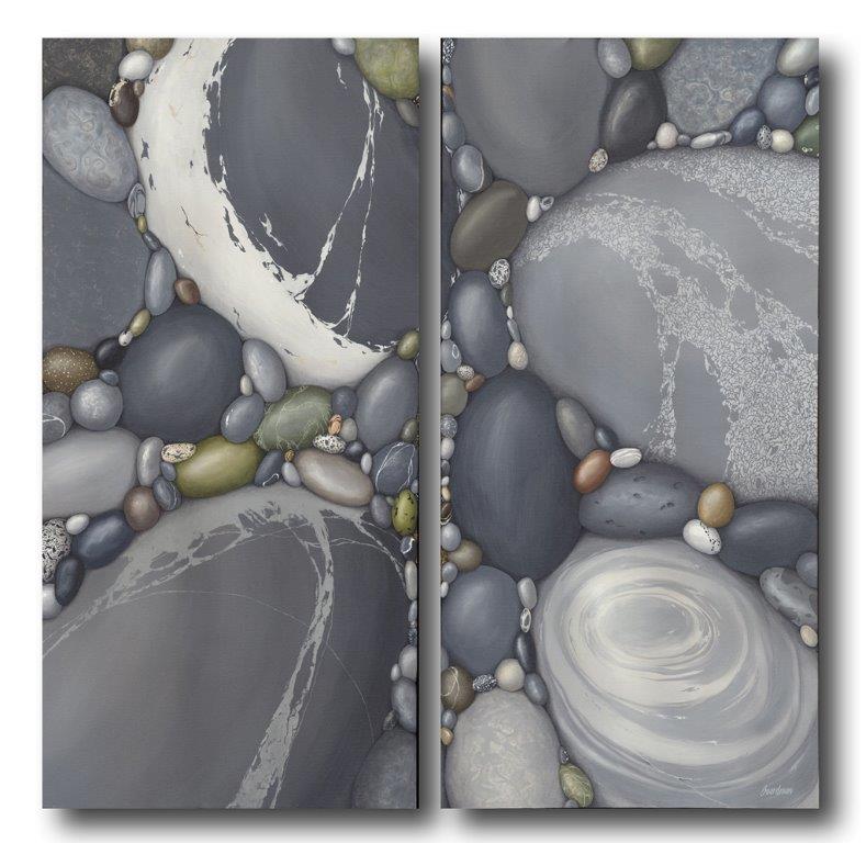 Kindred Spirits Diptych  48x48