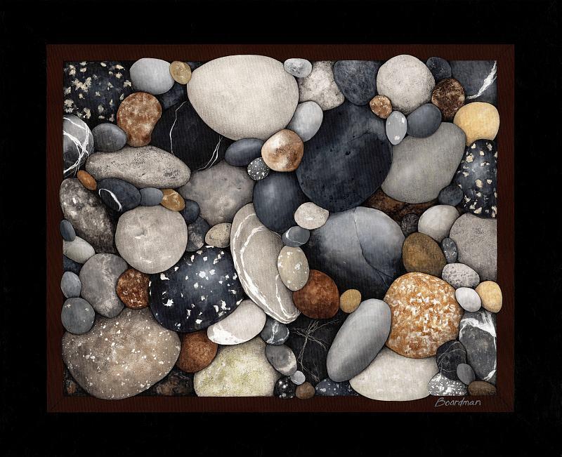 Series 4: Stones 3 - one only – limited edition paper (24x30) $600*