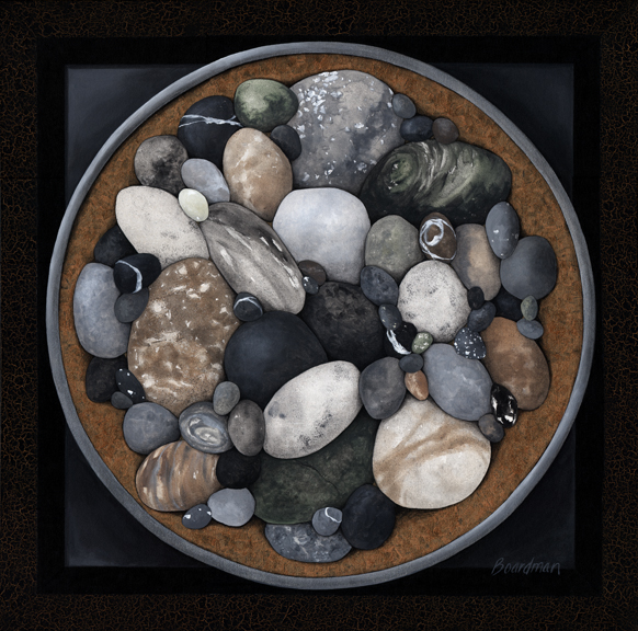Series 4: stones 5 - one only – limited edition paper (24x24) $500*